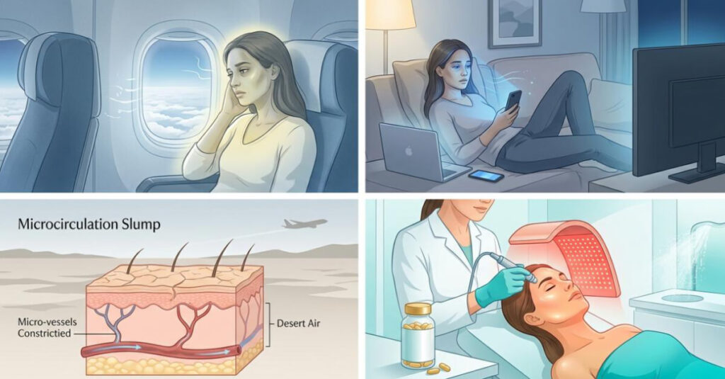 Why Your Skin Looks Dull After a Long Flight or an Indoor Weekend (And How to Fix It) 1